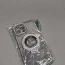 Dzdcase Designed for iPhone Case,Luxury Crystal Diamend Rhinestone Glitter Sparkle Sparkly Magnetic Kickstand Gradient Soft Shockproof Phone Case (iPhone 14 Pro Max,Silver)