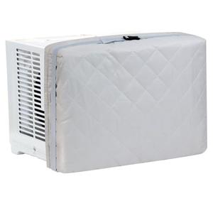 Demao AC Unit Window Cover for Inside,Grey Premium Padded Air Conditioner Cover for Indoor Use,Extra large-28" × 20 "× 3.5",Thermal Insulated Dustproof Protection for Window Type AC Units