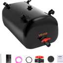 VEVOR Water Storage Bladder, 29.85 Gallon (113L) Water Storage Container Tank, 1000D PVC Thickened Soft Bag Bladder, Collapsible Portable for Garden Irrigation, Camping, RVs, Emergency Use - Black