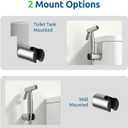 Handheld Bidet Sprayer for Toilet, Muslim Shower Water Jet Spray for Toilet, Bidet Faucet Cloth Diaper Sprayer for Baby Wash, Adjustable Water Pressure with Bidet Hose for Feminine Wash