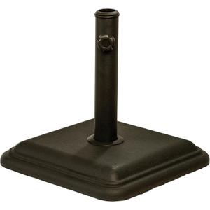 US Weight 26 Pound Umbrella Base - Cast Stone Outdoor Umbrella Stand - for Use with Umbrella Poles 1.3" to 1.8" - Designed to be Used with Patio Table - Bronze (Brown)