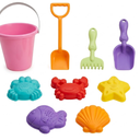 9 Pcs Beach Toy Set for Kids - Includes Bucket, Molds, Shovel, Rake, Sifter & Castle Toys - Sand Bucket and Shovel for Boys and Girls