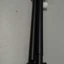 Matte Black Curtain Rods for Windows 72 to 144 Inch,Adjustable Drapery Rods with Aluminum End Cap and Full Surround Brackets,1-Inch Window Curtain Rod for Wall and Ceiling Mount