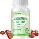 Magnesium Supplement Softgels, Easy Absorption Magnesium Glycinate 500mg, High Bioavailability Magnesium for Sleep & Calm Support, Nervous, Muscle & Bone Health 120 Softgels