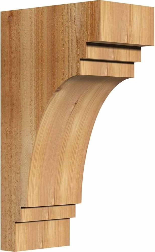 Ekena Millwork COR06X10X18PEC00RWR 6"W x 10"D x 18"H Pescadero Rough Sawn Corbel, Western Red Cedar