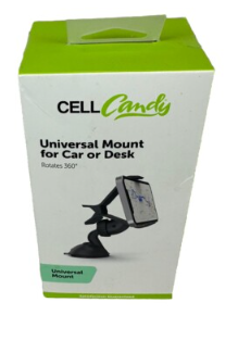 Cell Candy - Universal Cell Phone Mount for Car or Desk - Black