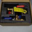 Xiny Tool 3/4-Inch IPS Isolator Tankless Water Heater Service Valve Kit with Pressure Relief Valve, Clean Brass