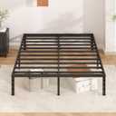HLIPHA Metal Platform Bed Frame 14 Inch Tall,No Box Spring Needed,Full Size Bed with Heavy Duty Strong Support Slats,Easy to Assemble,Black