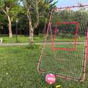 6-Angle Adjustable Volleyball Rebounder Net 7x4ft, High Stable Bounce Back Training Equipment for Practicing Volleying Bumping Spiking with High-Tension Net, PU Volleyball and Pump, Stakes