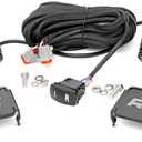 Rough Country 2-Inch Black Series LED Light Pods with White DRL - 3,600 Lumen Spot Beam, 40W CREE LEDs, Waterproof Off-Road Lights for Trucks, Jeeps, UTVs & 4x4s