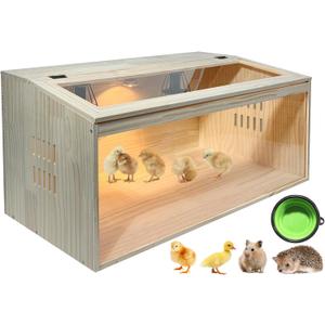 20-Piece Large Chicken Brooder Box, All-in-One Kit Brooder Box, Brooder for Chicks, Quail, Hamsters, Up to 35 Chicks Capacity, Pattern B, 31.5" L x 15.7" W x 15.7" H