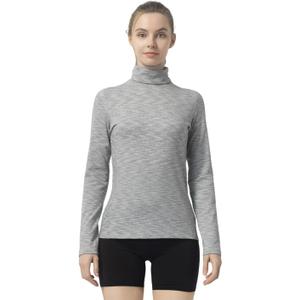 Leapstride Women's Turtleneck Slim - Fit Long Sleeve Base Layer Top, Space - Dyed Pattern, Sport Jersey for All - Round Activities S