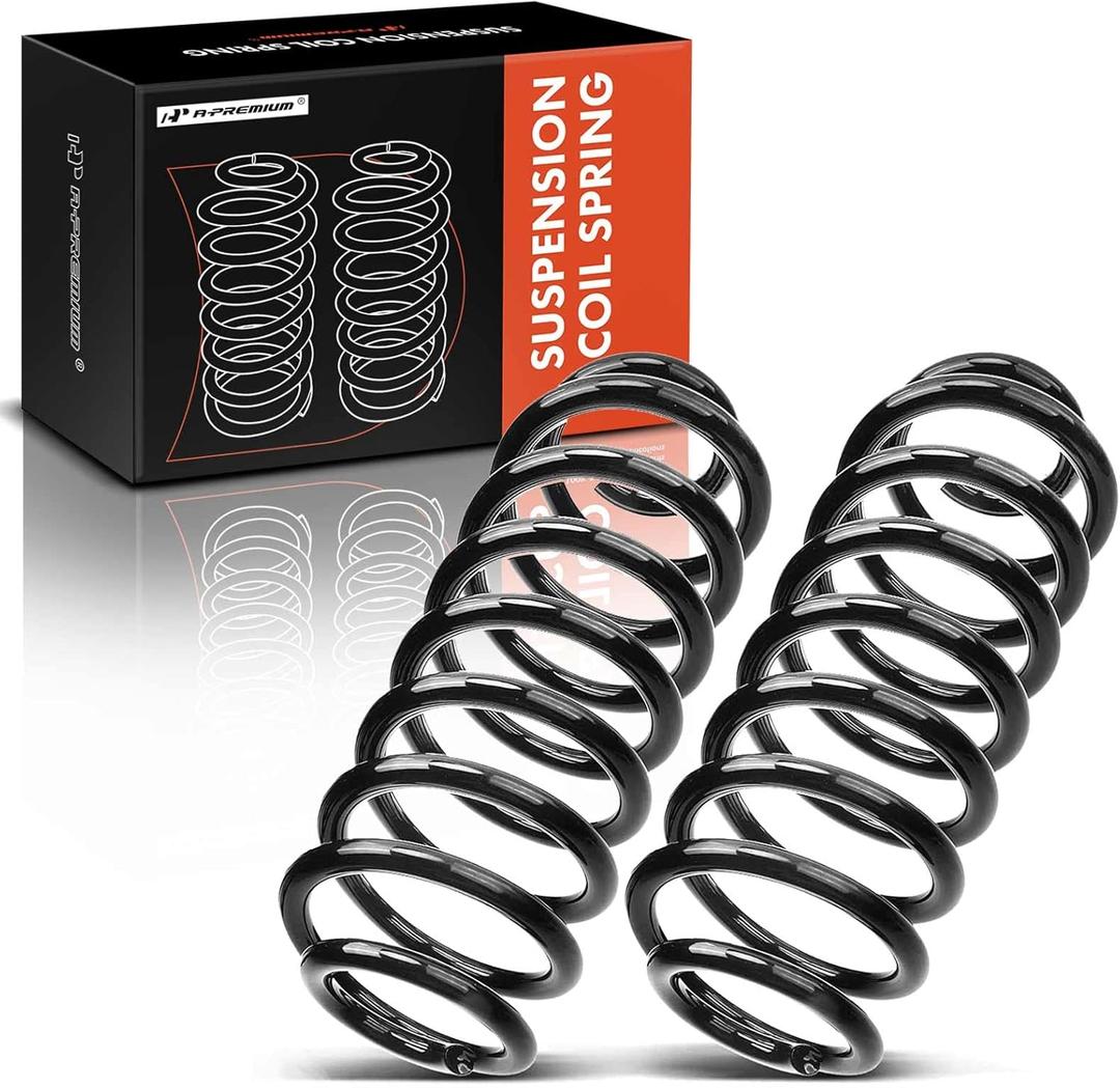 A-Premium 2Pcs Rear Suspension Coil Spring Set Heavy Duty Compatible with Chevrolet Tahoe 2000-2017, Avalanche Suburban 1500 2000-2014 & GMC Yukon 2000-2017 & Escalade 2002-2006, Replace# 15182559
