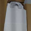 RACETOP 50 Pack White Kraft Paper Gift Bags, 5.8x3.2x8.25 Inch Small Paper Bags with Handles Bulk for Business, Parties & Retail, Shopping, Versatile for Birthday, Wedding, Grocery & Craft