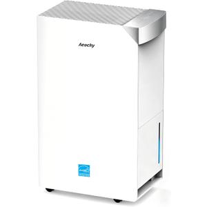 AEOCKY 74 Pint/D Energy Star Version 6.0 Dehumidifier, 4500 Sq.Ft Smart Compressor Dehumidifier with Drain Hose, Intelligent Humidistat,for Basement,Bedroom,Home,Bathroom