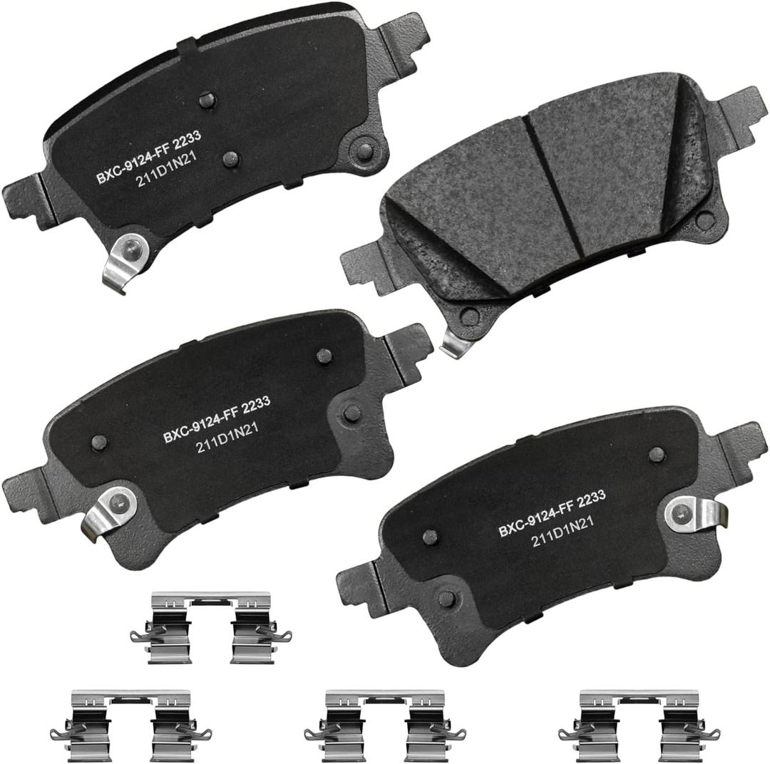 Bendix Premium SBC2233 Ceramic Rear Brake Pads for Jeep Gladiator 2024-2020, Wrangler 2024-2021