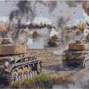 ABEUTY Paint by Numbers for Adults Beginner, Tank War 16 x20 inches DIY Acrylic Oil Painting Craft for Home Wall Decor (No Frame)