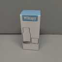 Wikapy Bedside Water Carafe and Glass Set With Silicone Coaster for Nightstand, Bedroom, 18 OZ Clear Mouthwash Dispenser for Bathroom