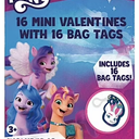 My Little Pony 16 Mini Valentines With 16 Bag Tags 3+