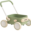 PULA Baby Push Walker with Wheels Toddler Wagon for First Learner Baby Toys 6-12 Months, 1 Year Old Birthday Gifts, Indoors and Outdoors (Green)