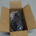100 Pcs 1.26 Inch Metal Drapery Curtain Rings with Eyelets and 100 Pcs Pin Hooks Black Curtain Rings with Hooks for Shower, Window, Door Drapes Curtains