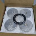 Northdeer Weight Plates for Steel Dumbbells 4 Pieces 0.5lb 1.5lb 2.5lb 3lb 5lb 7.5lb (Standard-Finish)