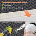 URPOWER Backseat Extender for Dogs - Hard Bottom Dog Car Seat Cover for Back Seat, Dog Hammock for Car and SUV, Pet Rear Seat Protector Dogs Travel Bed with Mesh Window & Side Flaps (All Black)