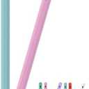 Stylus Pen Compatible with All AMZ Fire Tablet Versions (Fire Max 11/HD 10/HD 10 Plus/HD 8/HD 8 Plus/Fire 7/iPad/iPhone/Samsung/Lenovo/Pixel Touch Devices) No App Needed for Instant Use (Blue+Pink)