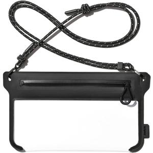 bitplay AquaSeal Lite- Universal Waterproof Phone Pouch/Dry Bag with Adjustable Strap Black