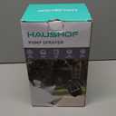 HAUSHOF Hand Pump Sprayer 1/2 Gallon, Pressure Garden Spray Bottle for Plants, Weeds, Flowers, Foam Sprayer Car Detailing with 2 Adjustable Nozzles, Lawn Watering & Outdoor Cleaning, 2L