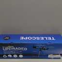 Telescope for Kids 50mm 100x Magnification Beginner Silver Telescopio with Tripod, 2 Eyepieces, Finder Scope Set, STEM Educational Astronomy Chritstmas Gift for Boys & Girls Ages 6-12