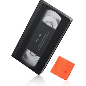 Arsvita VHS/VCR Head Cleaner, Video Head Cleaning Kit for VHS/VCR Players, Dry