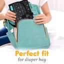 Kopi Baby Portable Diaper Changing Pad-Baby Diaper Changer Travel Bag with Wipes Pocket, Smart Design Portable Changing Mat, Infant Travel Station Kit, Gift for Newborn Girl & Boy-Black Arrows,Premium