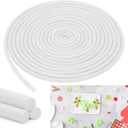 Frienda Foam Noodle Rope 40 ft 5/8 Inch Pool Noodles Tube Craft Versatile Foam Rod Rope Cylinder for Modeling, DIY Arts and Crafts Supplies(White) (40 Ft, 5/8 Inch, White)