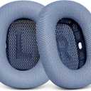 Replacement Ear Cushions for AirPods Max - Upgraded Ear Cups for Apple Headphones - GVOEARS Earpad Cover with Silicone Gel Memory Foam (Blue)