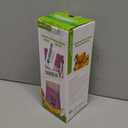 Cordless Personal Size Portable Blender - 12 Oz Blender for Smoothies and Shakes with BPA Free Traveling Juice Cup, 6 Blades for Powerful Blending, Suit for Sports/Travel/Home (Purple)