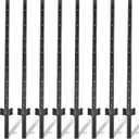 Fence Posts 4.8 Ft - 8 Pack, Heavy Duty Metal Fence Post, No Dig U Post for Farm, Garden, Orchard and Outdoor Wire Fencing (Black)
