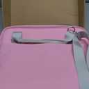 SKYDUE Zipper Binder 3 Inch D-Ring School Binder, Oxford Fabric School Organizer Holds 700+ Sheets, Fits 13.3" Laptop, Water-Resistant, Handle & Shoulder Strap, 14"x13" – School Supplies, Pink