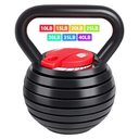 TopMade Adjustable Kettlebell Weights Set Cast Iron Exercise Fitness Kettle Ball Grip 20lb Free Weight Men Women Kettlebells for Home Gym Workout Ballistic, Core,Strength Training