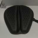 Foldable Motorcycle Gel Seat Cushion, Large 3D-Honeycomb Structure Shock Absorption & Breathable Motorcycle Gel Seat Pad for Long Rides (L)