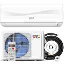 18000BTU Mini Split Air Conditioner& Heater, 19 SEER2 208-230V Wall-Mounted Ductless AC Unit Cools Rooms up to 1250 Sq. Ft, Energy Efficient