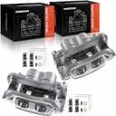 A-Premium Disc Brake Caliper Assembly with Bracket Compatible with Toyota and Lexus Models - Highlander 2010-2019, Sienna 2011-2020, RX350 2010-2015 - Front Driver and Passenger, 2-PC Set