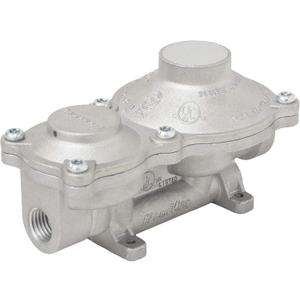 Flame King 160,000 BTU Vertical Mounted 2-Stage Propane LP Regulator for RVs, Vans, Trailers, Campers, 100LB Tanks, ASME Tanks, Generators