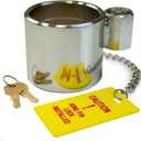 VULCAN King Pin Trailer Hitch Lock - Heavy Duty Chromed Steel - Works with RVs and Class 8 Trailers