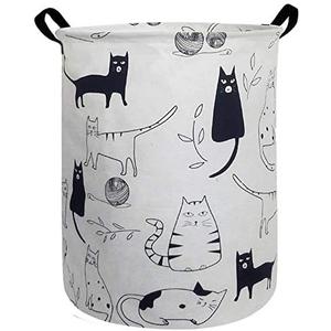 Laundry Hamper for Bedroom,Dirty Clothes Basket,Laundry Basket with Handles,Kids Girls Room Canvas Hamper Bag,Blankets,Towel,Toy Storage Organizer