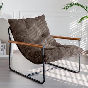 MAXYOYO Modern Accent Chair, Comfy Living Room Chair with Metal Frame