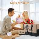 2 x Birthday Retirement Gifts for Women Personalized Gifts for Friend Sister Bridesmaid Teacher Jute Tote Bag and Makeup Bag (Sometime)