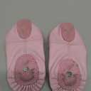 EQSJIU Girls Ballet Shoes for Dance PU Leather Toddler Little Bid Ballerina Slippers, 3T
