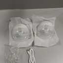 Paruu Hands Free Breast Pump P16, Wearable Breast Pump Electirc Portable with 4 Modes & 12 Levels, Max 309mmHg Strong Suction 19/21/24mm Flange Inserts Wearable Breastfeeding Pump, 2 Pack White