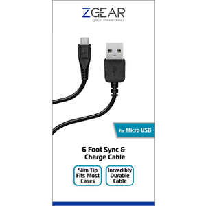 ZGEAR
For Micro USB
4 Foot Sync & Charge Cable
Supports All Fast Charging
Incredibly